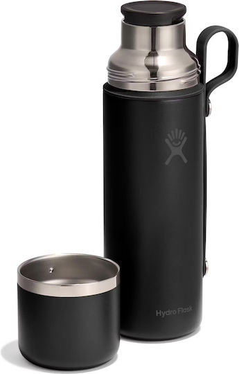 Hydro Flask Flask Ποτήρι Θερμός Ανοξείδωτο 828ml Black με Λαβή