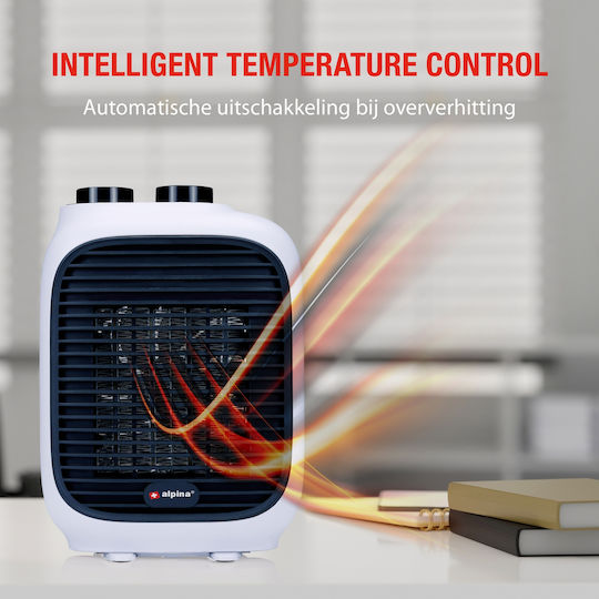 Alpina Appliances Fan Heater Room Floor White 1500W 871125224774