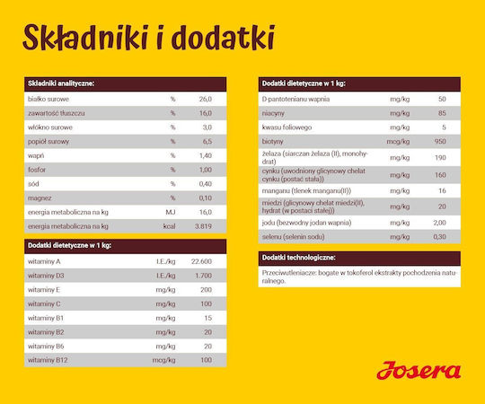 Josera Festival 12.5kg Dry Food for Adult Dogs with Meat, Salmon, Poultry, Rice, Liver and Potatoes