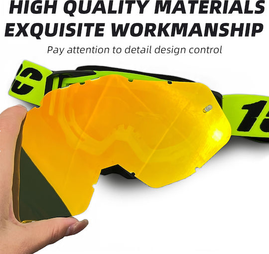 Mask Lens Off-Road Glasses MX ATV MT C7 – Gold