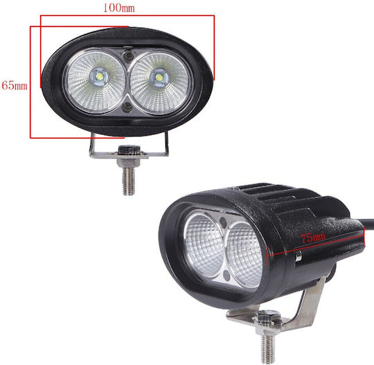 Cree-LED 20W Oval Motorrad-Scheinwerfer Gl-200