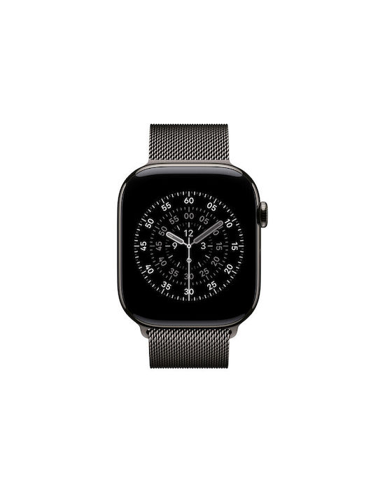 Apple Milanese Loop 46mm - M/L Каишка Неръждаема стомана Slate (Apple Watch 44/45/46mm/Ultra 49mm)