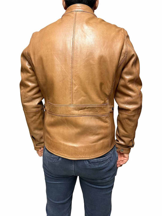 Leather Jacket Tabac Brown