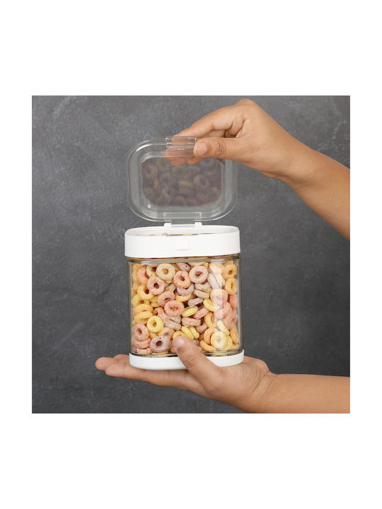 Belle Vous Set 3 Bucăți Vaze Pentru Paste / Cereale / Zahăr / Cafea / Ceai Cu Capac Sticlă Transparentă 900ml 3 Bucăți