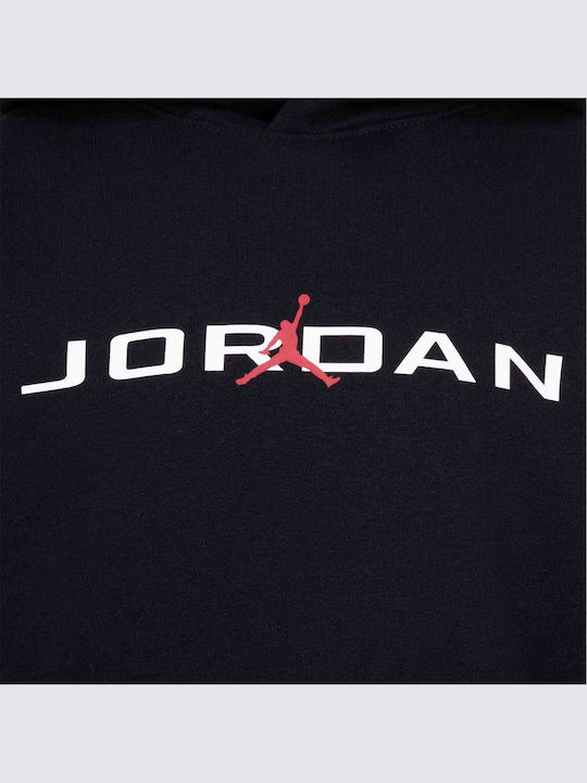 Kids Sweatshirt with Hood and Pockets Black