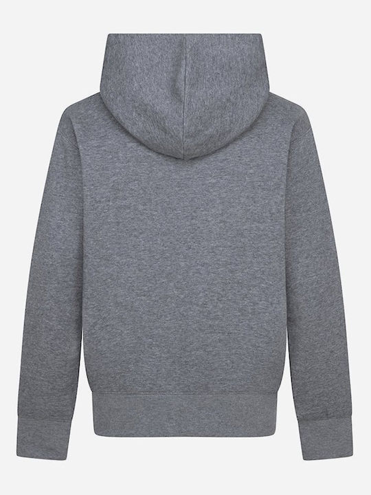 Kids Sweatshirt with Hood and Pockets Gray