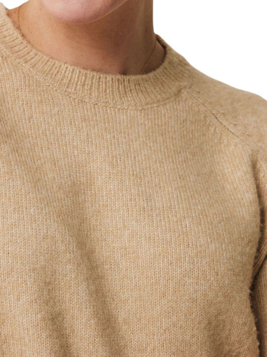 Women's Blouse Long Sleeve Beige