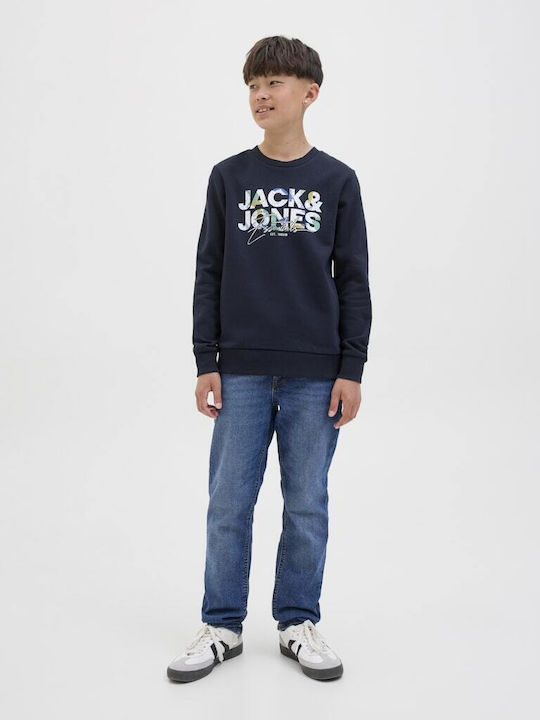 Kids Sweatshirt Blue Color Splash