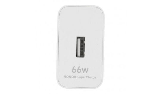 Honor Încărcător Fără Cablu cu Port USB-A 66W SuperCharge Albς (HN-200330E00)