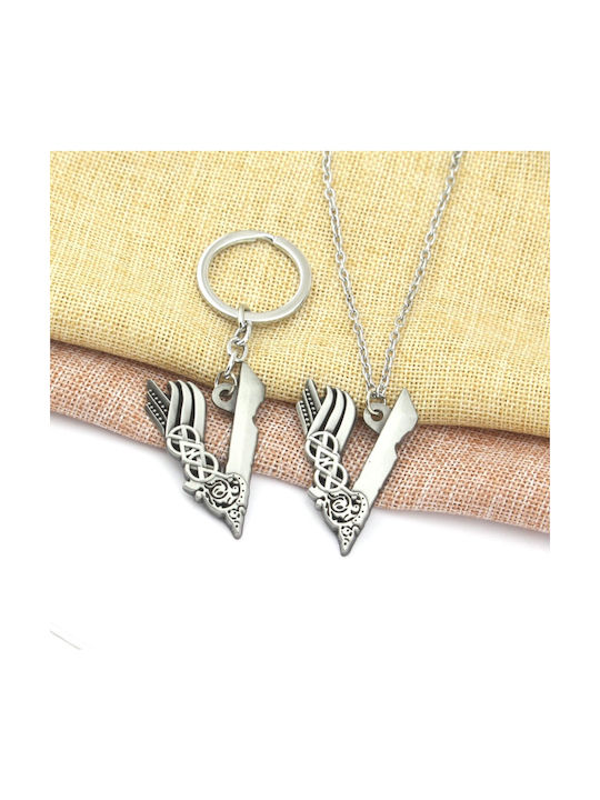 Μπρελόκ Ασημένιο Λόγκο Σειράς Βίκινγκ Viking Series Silver Logo Keychain Molfs Μπρελόκ Ασημένιο Λόγκο Σειράς Βίκινγκ Viking Series Silver Logo Keychain Molfs