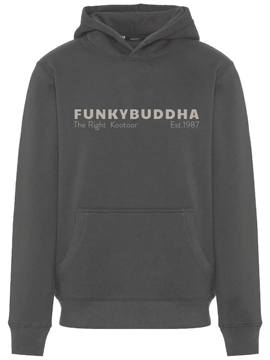 Sweatshirt mit Kapuze Dk Grey