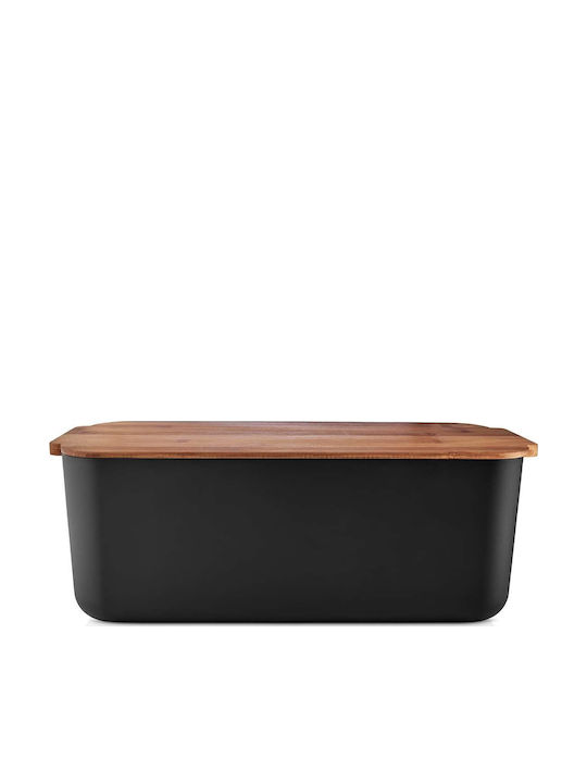 Eva Solo Brotkasten mit Deckel Hölzernes Schwarz 16x42x19cm