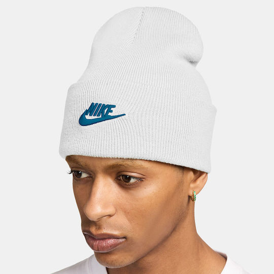 Peak Beanie Ανδρικός Σκούφος Πλεκτός σε Λευκό χρώμα