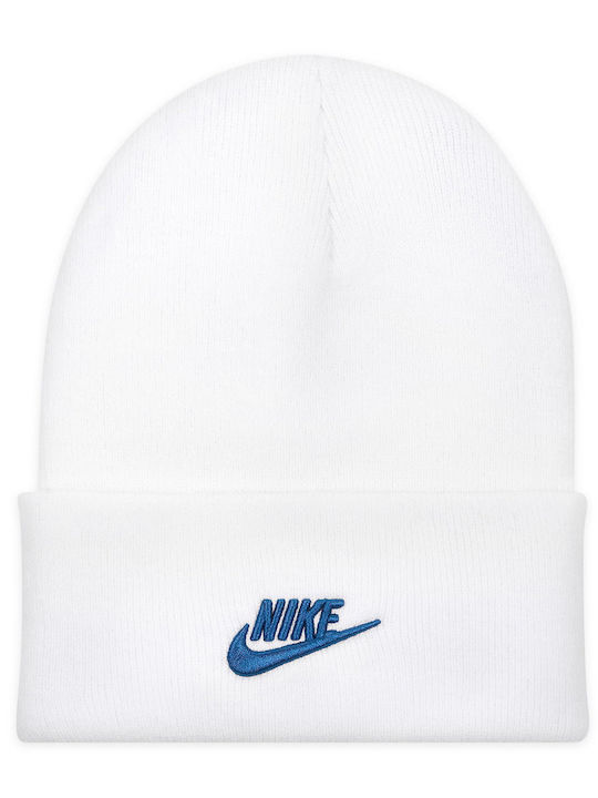 Peak Beanie Beanie Knitted in White color