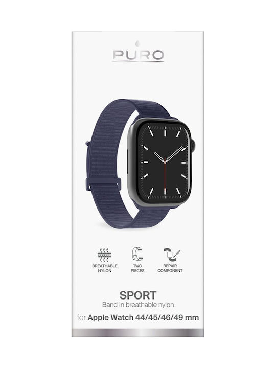 Puro Sport Λουράκι Navy Μπλε (Apple Watch 44-45-46-49mm, Puro)