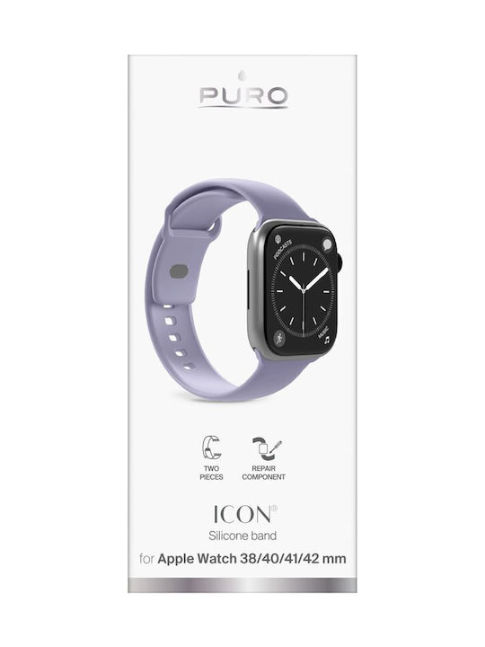 Puro Icon Strap Purple (Apple Watch 38-40-41-42mm, Puro)
