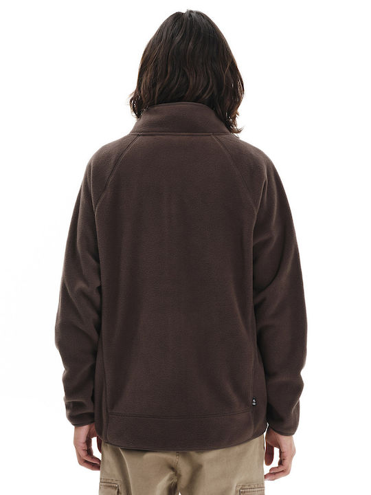 Мъжка Жилетка Fleece Кафяв