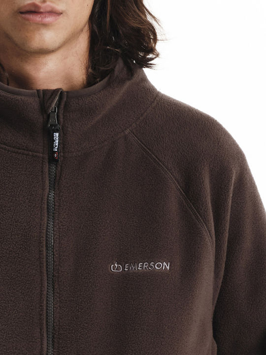 Мъжка Жилетка Fleece Кафяв