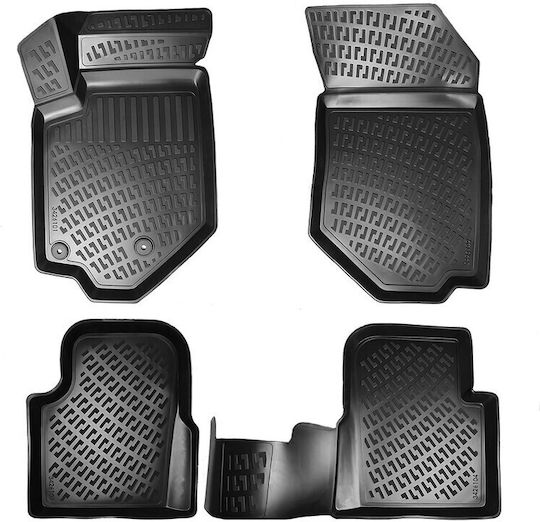 Umbrella Set Covorașe Față și Spate 4buc din Furtun pentru Peugeot 208 2019+ Negre