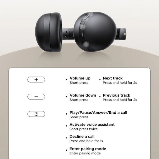 Ugreen HiTune Max 2 HP205 Kabellose Bluetooth Über Ohr Kopfhörer Schwarz