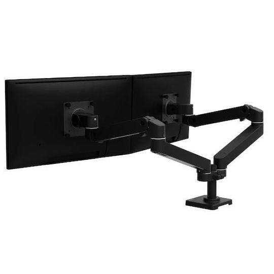 Ergotron LX Pro Dual Stand Desk Mounted for 2 Monitors up to 27" with Arm