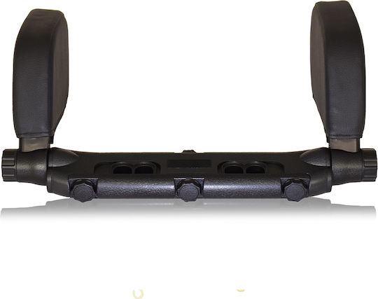 Adjustable Car Headrest Support Black Ecological Leather