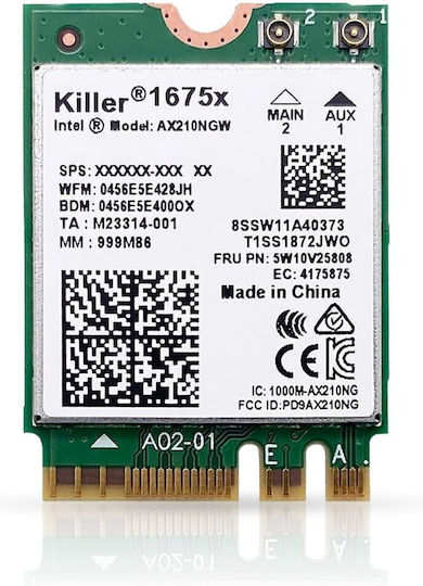 Intel Killer Ax1675x Interne Wlan 2400 Mbit/s