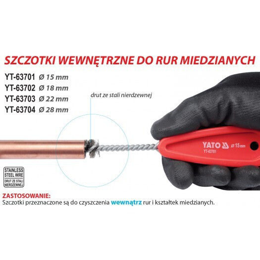 Yato Bürste Reinigung Auto 15 mm