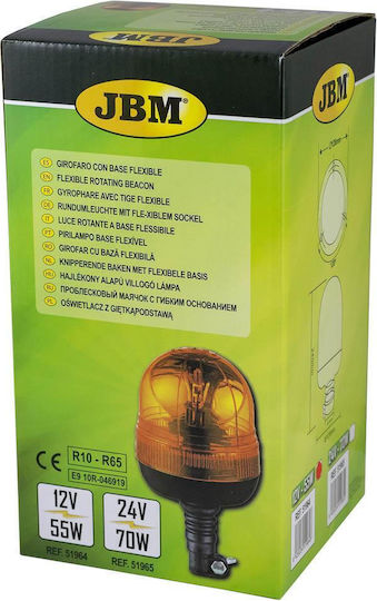 JBM Far Auto 12V cu Portocaliu Iluminare