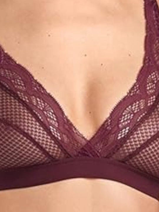 Hanro Bralette Σουτιέν Μπορντό