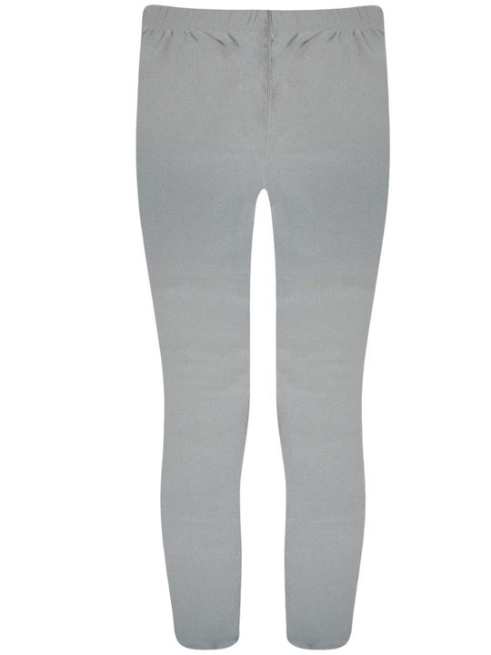Kinder Leggings Lang Metallic Silver