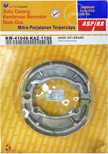 Aspira Σιαγώνες Φρένου Πίσω για Kawasaki Kaze-R - Max 100 / Modenas Kriss 115 για Kawasaki Max 100 Modenas Kriss / Kriss 100
