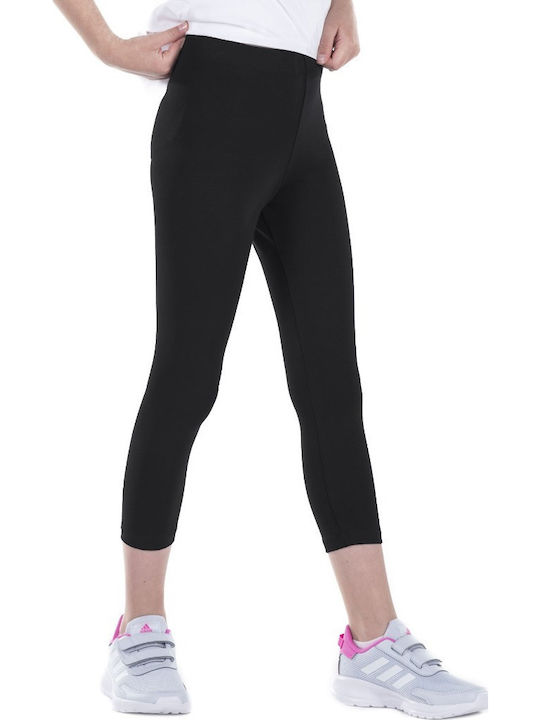 Kids Legging Sports Capri Black Leggings