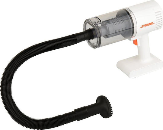 Sthor Cleaner Aspirator de mână pentru mașină Aspirare uscată cu Putere 100W Reîncărcabil 12V Alb
