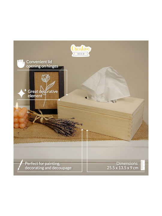 Creative Tissue-Halter Beige 25.5x13.5x9cm JAN-CD-TISSUE