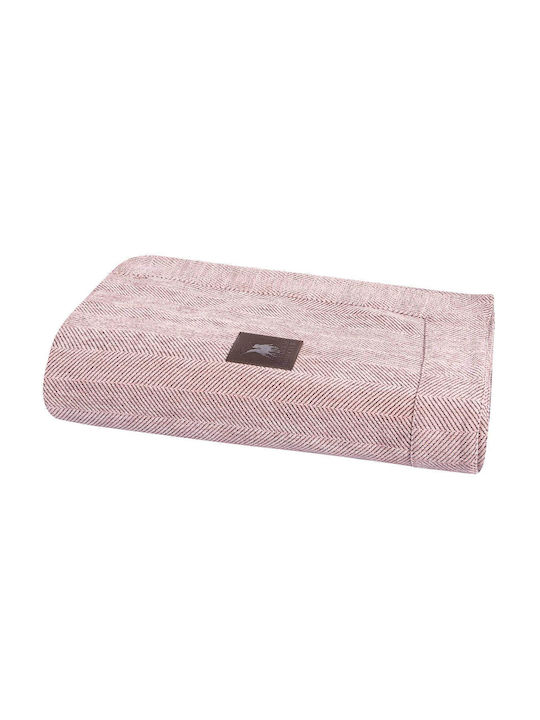 Das Home Essential 3948 Ριχτάρι Τριθέσιου Καναπέ Chenille 180x300εκ. Pink 206183003948