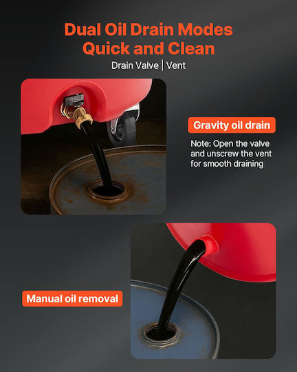 Vevor Manual Oil Can with 68 Liter Capacity