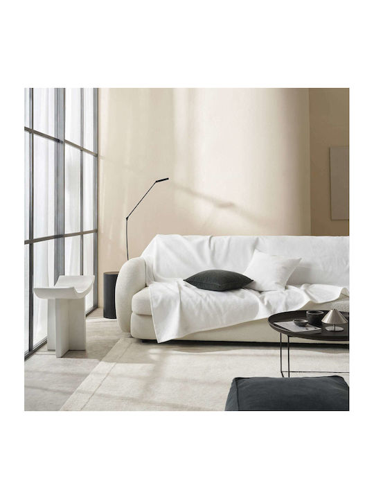 Gofis Home Nimbus Decken & Couchdecken Viersitzer-Sofa Überwurf Jacquard 180x350cm Polar Weiß 447/26
