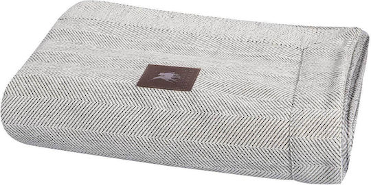 Das Home Essential 3946 Покривка За Двуместен Диван Шенил 180x250см Бяла