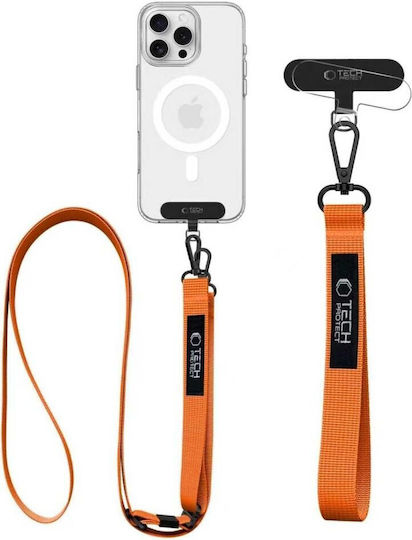 Tech-Protect Rope Crossbody Neck Strap for Mobile Phones Orange