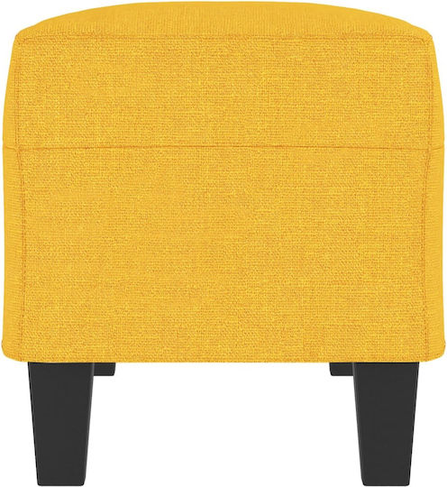 Taburet Tapițat Cu Țesătură Galben Deschis 100x35x41cm