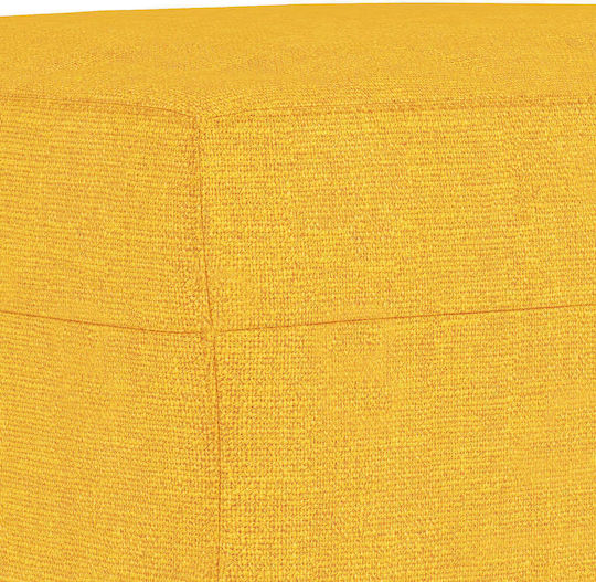 Taburet Tapițat Cu Țesătură Galben Deschis 100x35x41cm
