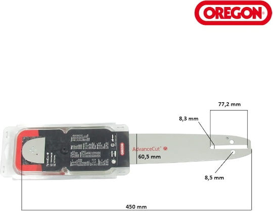 Kettensägeblatt + 2 Oregon Ketten 32 Zähne 3,25 Teilung 38cm 1,3mm Original