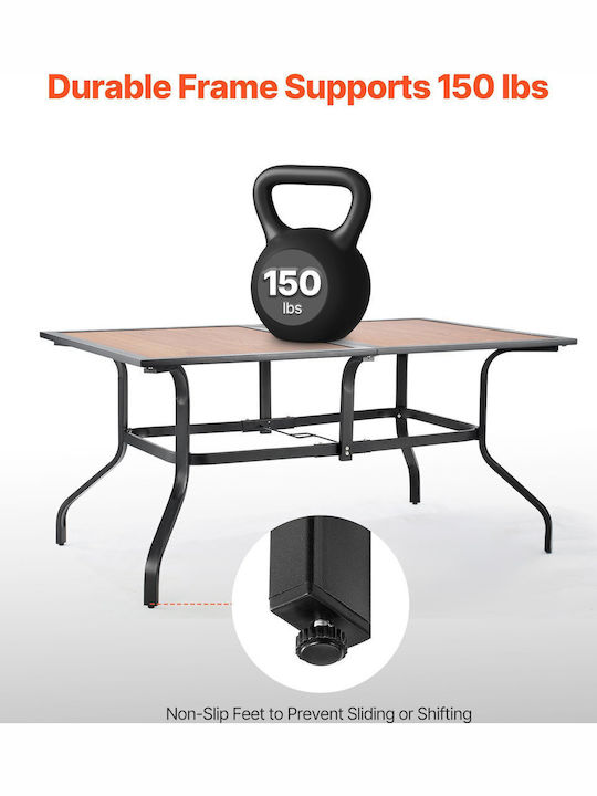 Wooden Masa CAFE 150x96cm