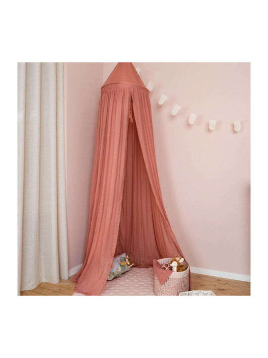 Little Dutch Plasă de țânțari Pentru Patut Pure Din bumbac CA10100151 Roz 240cm Roz pal