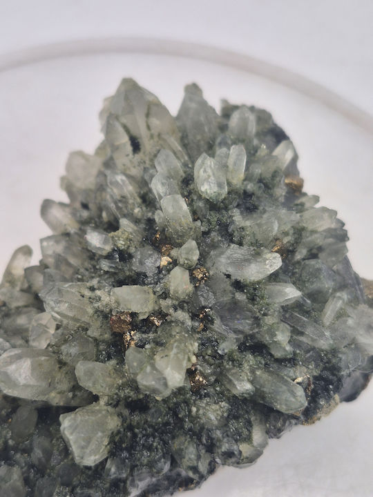 Raw Sample of Galenite Calcite Pyrite Quartz Chlorite Points – Natural Stones