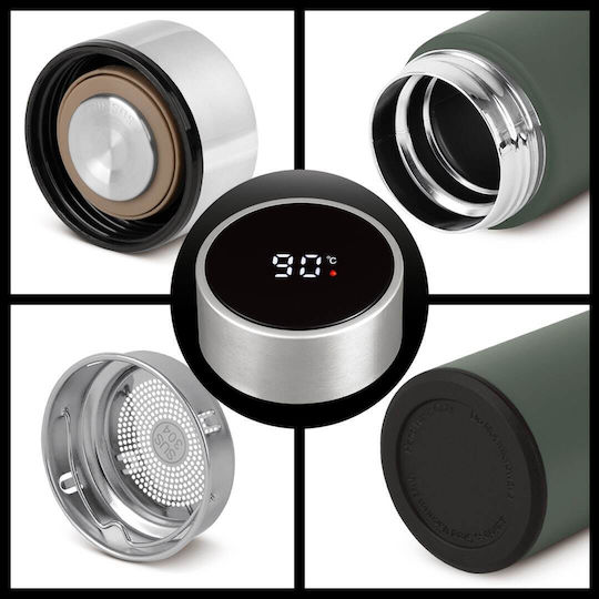 Berlinger Haus Μπουκάλι Θερμός Ανοξείδωτο 500ml Matt Green