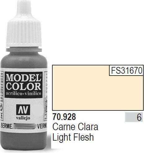 Acrylicos Vallejo Model Model Making Paint Light Flesh 17ml