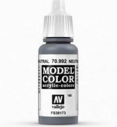 Acrylicos Vallejo Model Χρώμα Μοντελισμού Neutral Grey 17ml