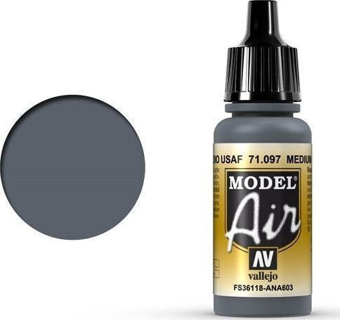 Acrylicos Vallejo Model Air Χρώμα Μοντελισμού Γκρι 17ml